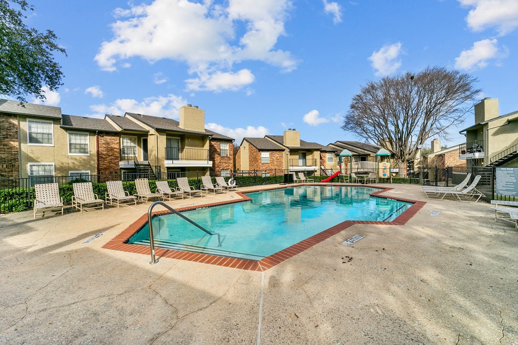 the swimming pool at our apartments