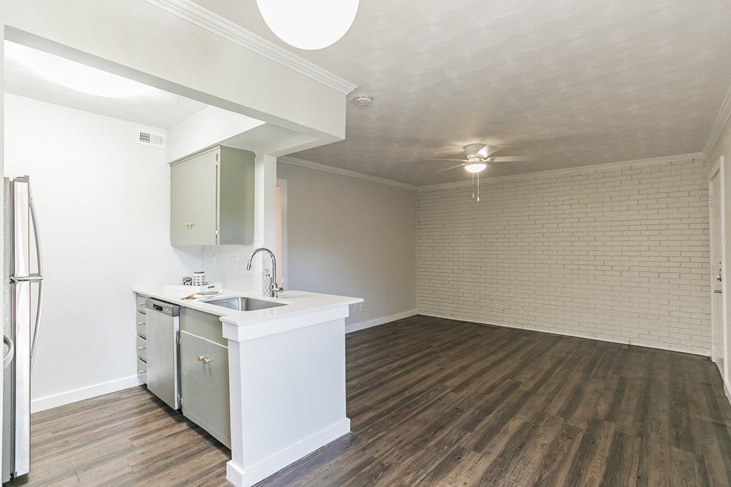 Kitchen and Living Room