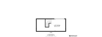 floor plan of the loft