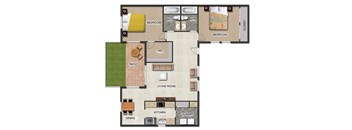 2 bed 2 bath A at The Alista Apartments, Texas, 75238