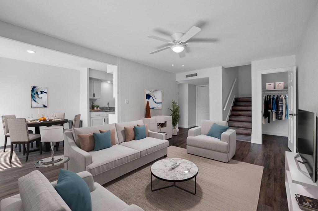 Living area at The Alista Apartments, Texas