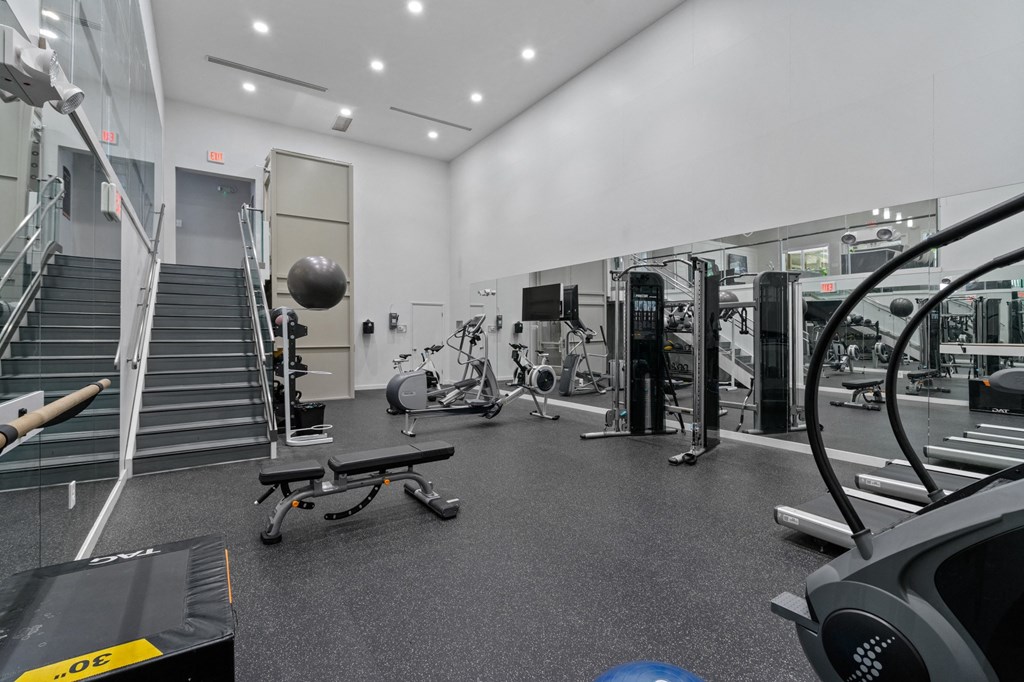 the gym at the tower at third