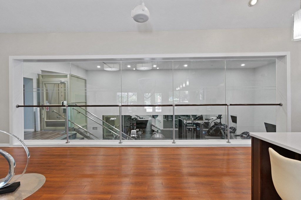 a view of the office from the living room