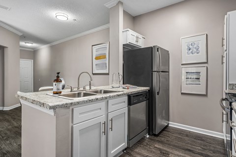 Model Kitchen at The Oaks of St Clair in Moody, AL