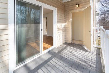Private balcony with storage closet at Springwoods at Lake Ridge in Woodbridge, VA - Photo Gallery 27