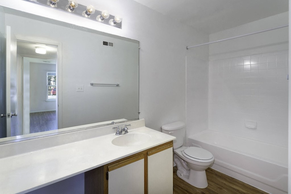 Bathroom with wide vanity at Windsor Park in Woodbridge, VA