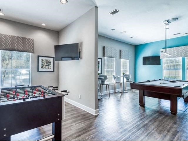 Resident game center  at the Astoria apartments in Mobile, AL