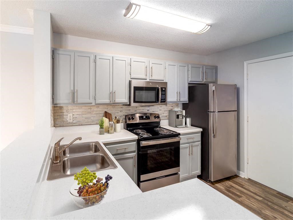 Spacious kitchen  at the Astoria apartments in Mobile, AL