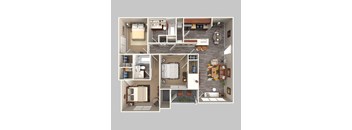 3 Bedroom, 2 Bathroom 1300sqft