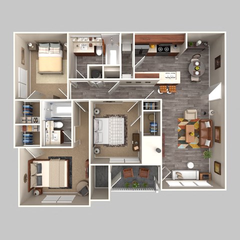 3 Bedroom, 2 Bathroom 1300sqft