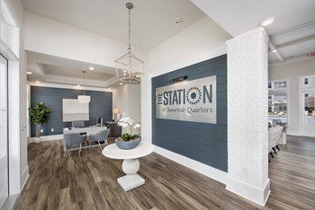 Inside the lobby of the leasing office at at the Station at Savannah Quarters in Pooler, GA - Photo Gallery 5