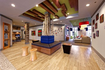 Entrance to the leasing office and resident clubhouse at Liberty Mill in Germantown, MD - Photo Gallery 2