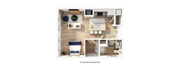 A FoundryYards Hardwood-S3 floor plan shows a living room, dining room, kitchen, and bedrooms.