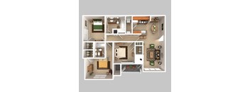 3 Bedroom 2 Bathroom 1300sqft