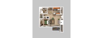 1 Bedroom 1 Bathroom 850sqft