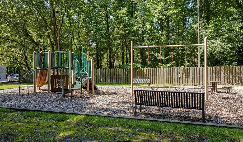 On-site playground at the Hunt Club apartments in Gaithersburg, MD