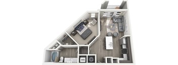 the 1122 square foot 1 bedroom floor plan  the crossings