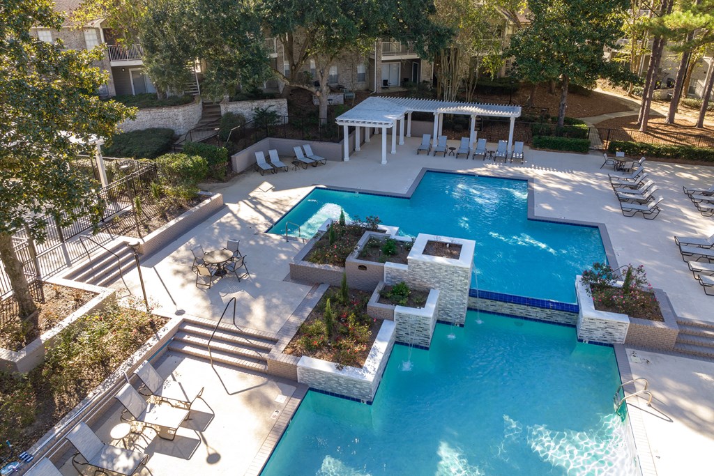 a view of the pool at the resort