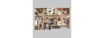 3 Bedroom, 2 Bathroom 1387sqft