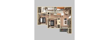 2 Bedroom, 1 bathroom 987sqft