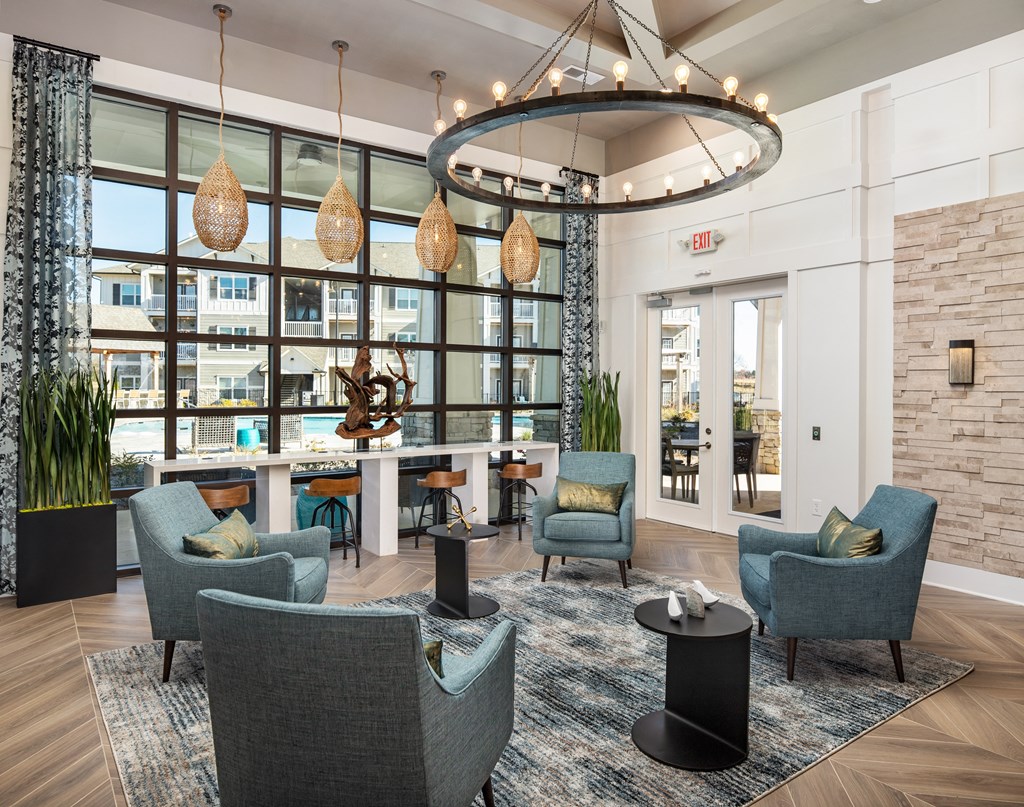 Madsion AL resident clubhouse and leasing office at The Alexandria