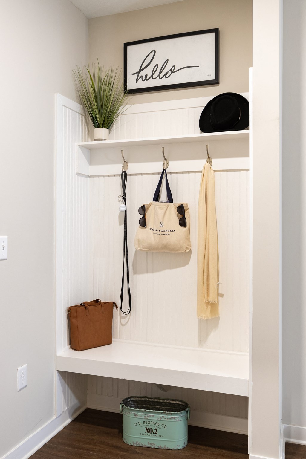 Six private garages with extra storage at The Alexandria apartments in Madison, AL