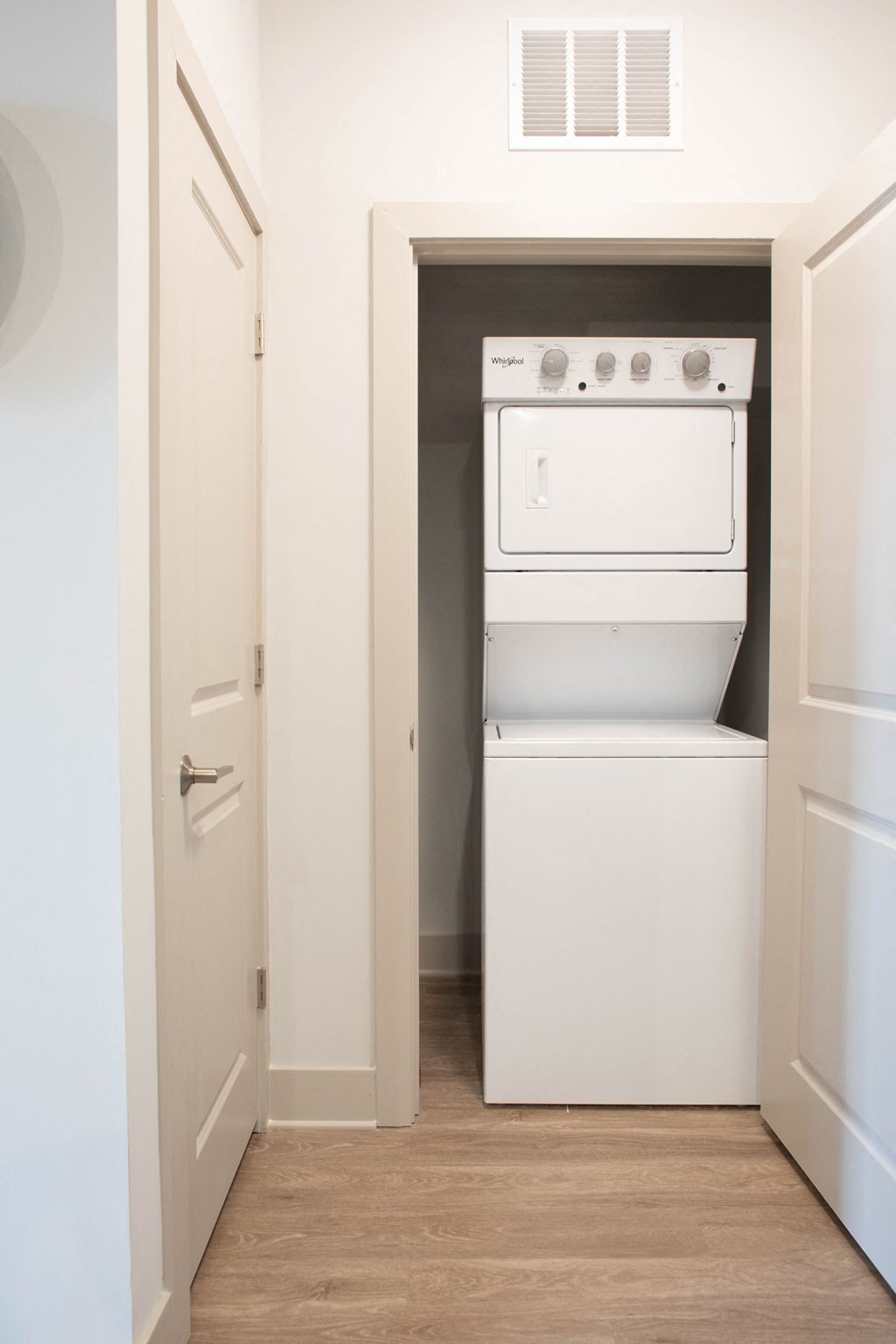 In-unit washer and dryer at the Foundry Yards apartment building