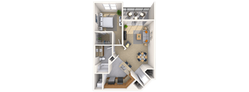 1 Bed  1 Bath