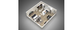 1 bed 1 bath D at Presidio Palms Apartments, Tucson, 85701