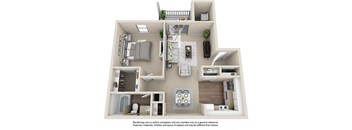 1 bedroom floor plan