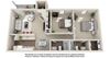 2 bedroom floor plan