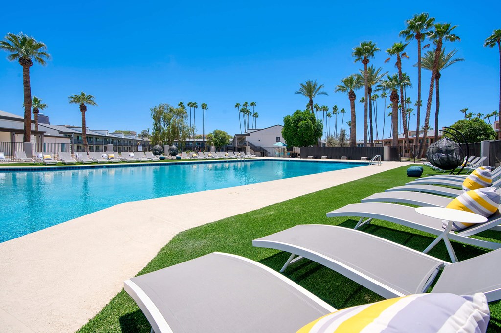 the pool at the resort at longboat key club at Presidio Palms Apartments, Tucson, Arizona
