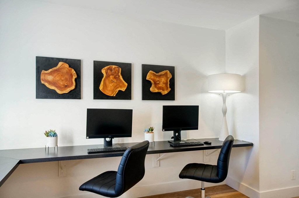 Business Center with printer for residents at Presidio Palms Apartments, Tucson, AZ, Arizona