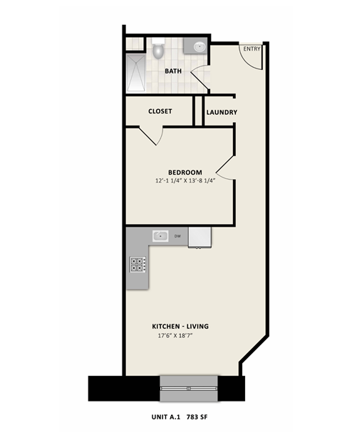 Floorplan A1 at American Spinning Mill, South Carolina 29609