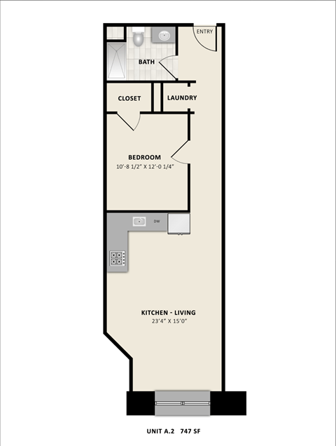 Floorplan A2 at American Spinning Mill, Greenville, SC 29609