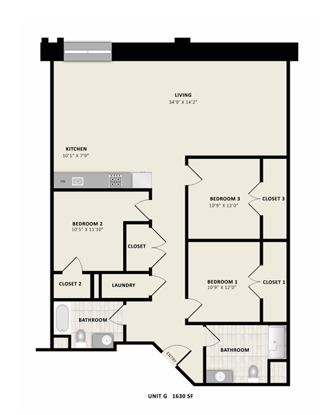 Floorplan G at American Spinning Mill, Greenville