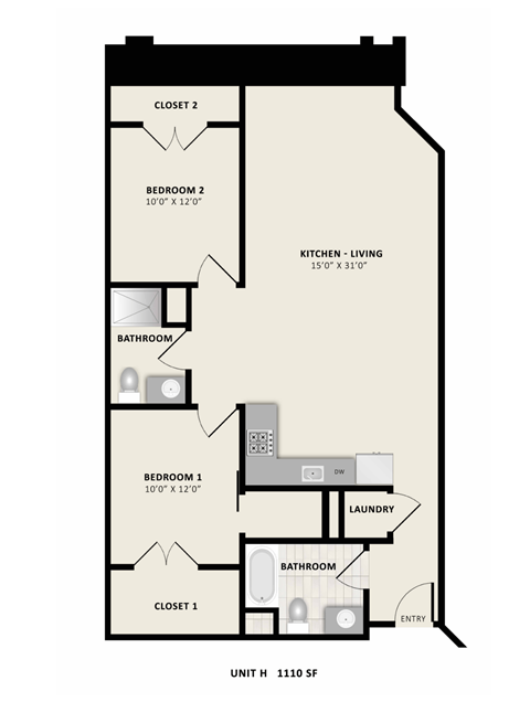 Floorplan H at American Spinning Mill, South Carolina