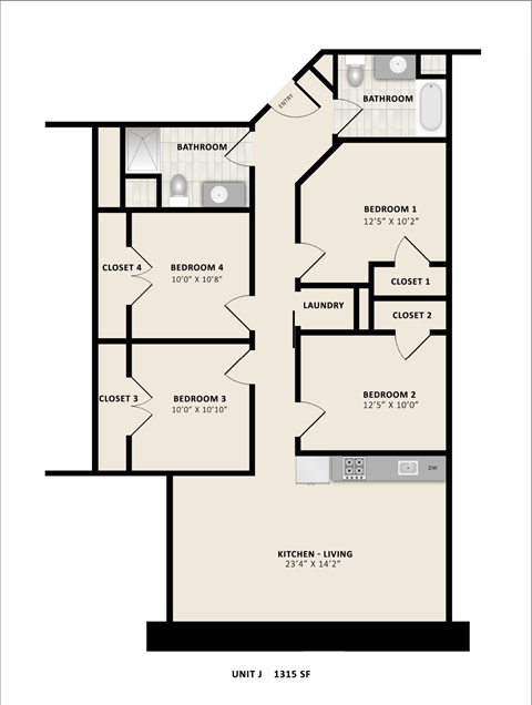 Floorplan J at American Spinning Mill, South Carolina 29609