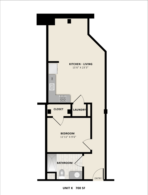 Floorplan K at American Spinning Mill, Greenville, SC
