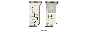 Floorplan W2 LOFT at American Spinning Mill, Greenville, South Carolina