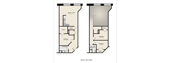 Floorplan W3 LOFT at American Spinning Mill, Greenville