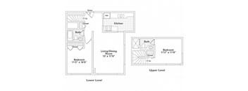 Two Bedroom, Two Bath (C)