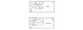 One Bedroom, One and a Half Bath (A7)