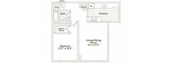 One Bedroom, One Bath (A3)