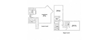 Two Bedroom, One and a Half Bath (B)