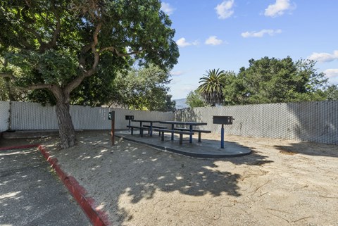 A picnic area with grill at Carrillo