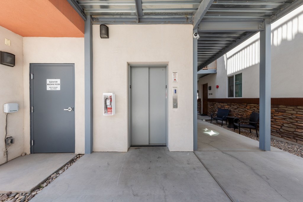 View of the elevator