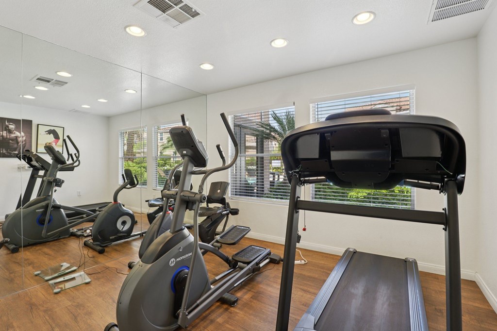 Gym inside the clubhouse