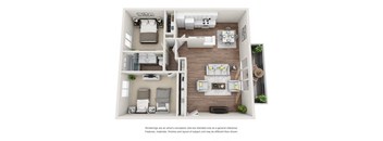 2 bedroom floorplan