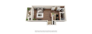 2 bed floor plan